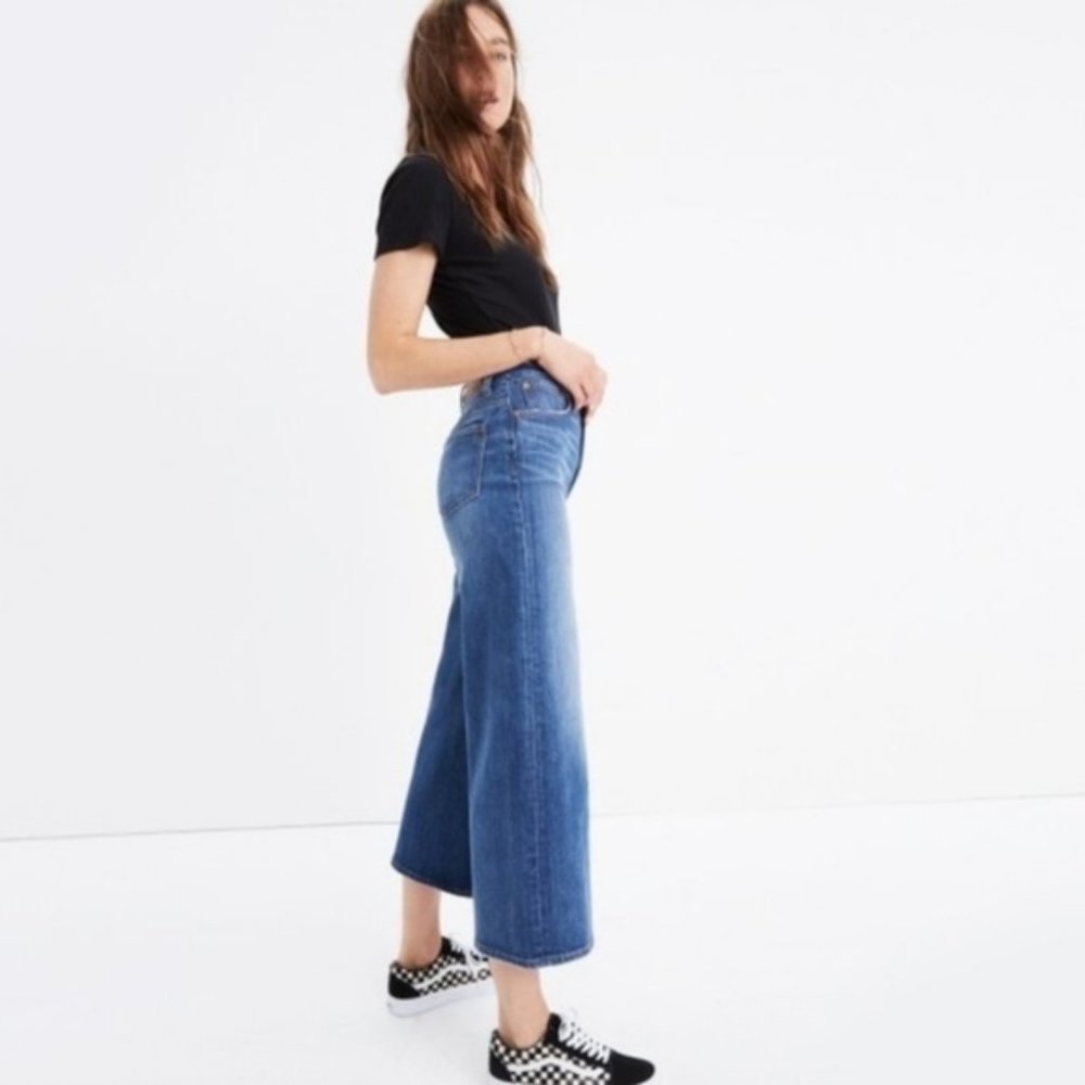 Madewell wide leg crop jean